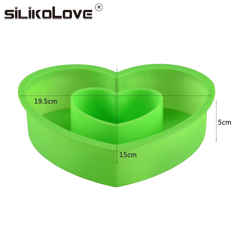 Newest Silicone Baking Tools Molds Multi Colours Heart Muffin Cup Baking Cake Mould