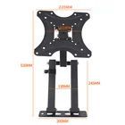 Tv Flat Adjustable Height Led/lcd Tv Wall Mount Tv Bracket For 60"-100" Flat Screen X-200