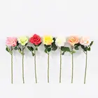 Silk Flowers Artificial Rose Silk Flowers Long Stem 43CM Fake Rose*1 For Home Wedding Party Store Decoration