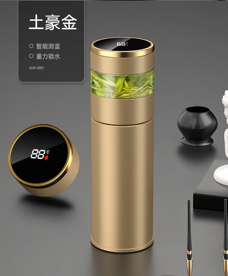 Hot Selling Ceramic Liner Vacuum Cup Intelligent Tea Bottle Separation 316 Stainless Steel Tea Cup Drinkware Vacuum cup