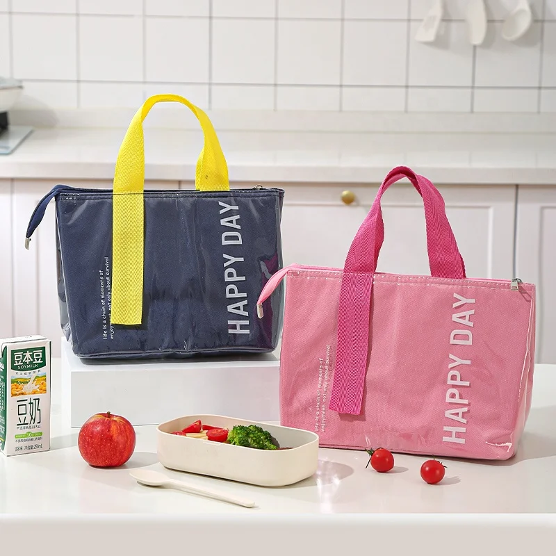 Popular Ladies Waterproof Lunch Bag with Handle Super Big Capacity Food Bento Box Bag Lunch Bags for Children