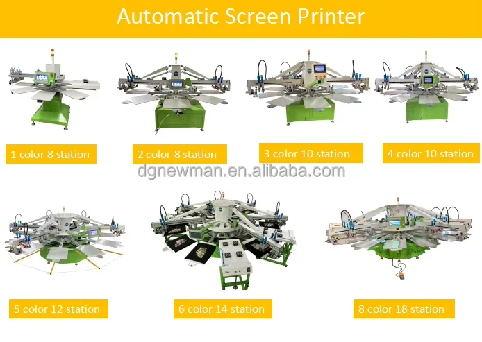 product 3 color automatic screen printing press machine with all stuff-6