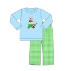 Boy Outfits Puresun Designs Farm Applique Boy Outfits Cow Pattern Boy Clothing