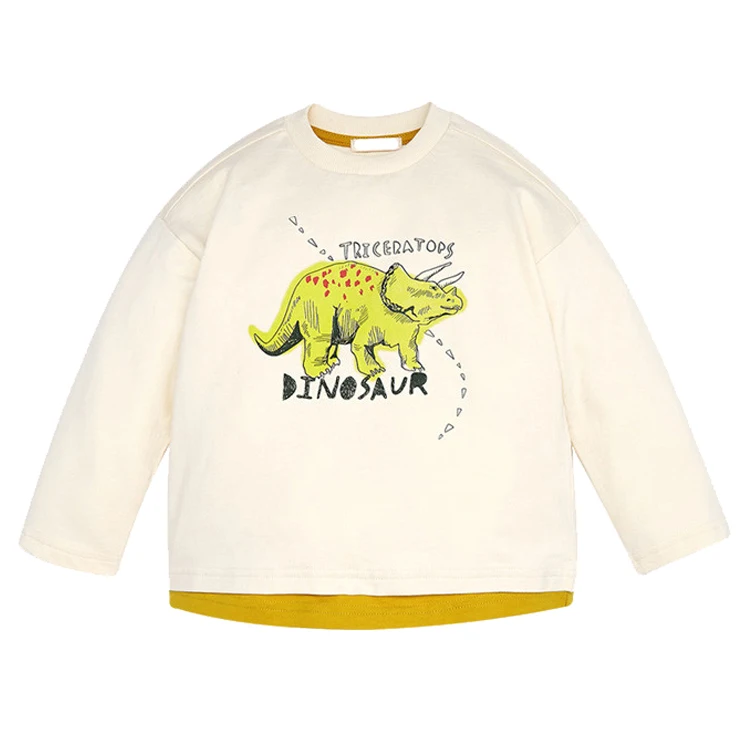 OEM/ODM kids wear new model fashion style children's T-shirts with round neck T shirts for boys