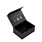 Box A Gift Box Wholesale Custom Printed Handmade Luxury Rigid Paper Cardboard Black Simple Empty Magnetic Closure Gift Box