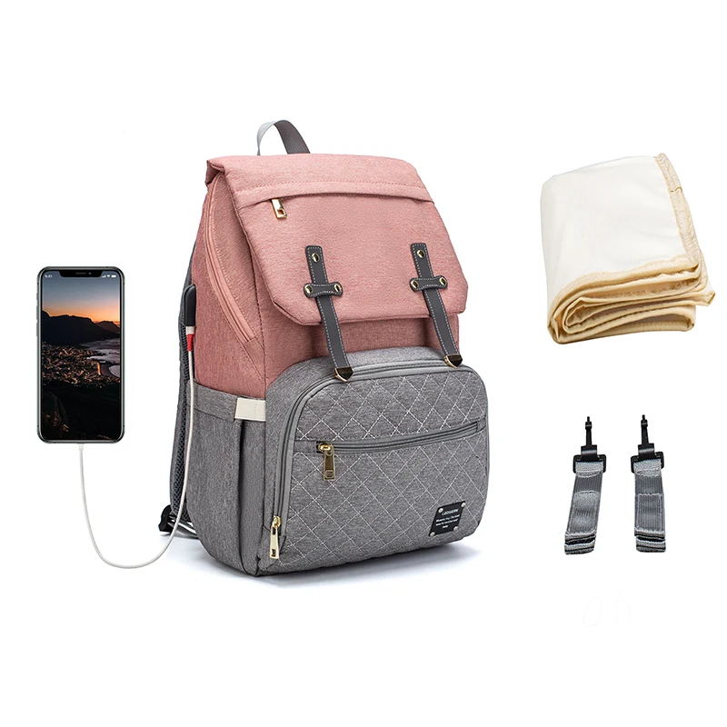 backpack and shoulder diaper bag