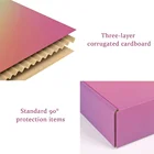Hot Sale Luxury Fancy Pink Custom Printing Corrugated Packaging Clothes Or Cosmetic Shipping Paper Gift Box