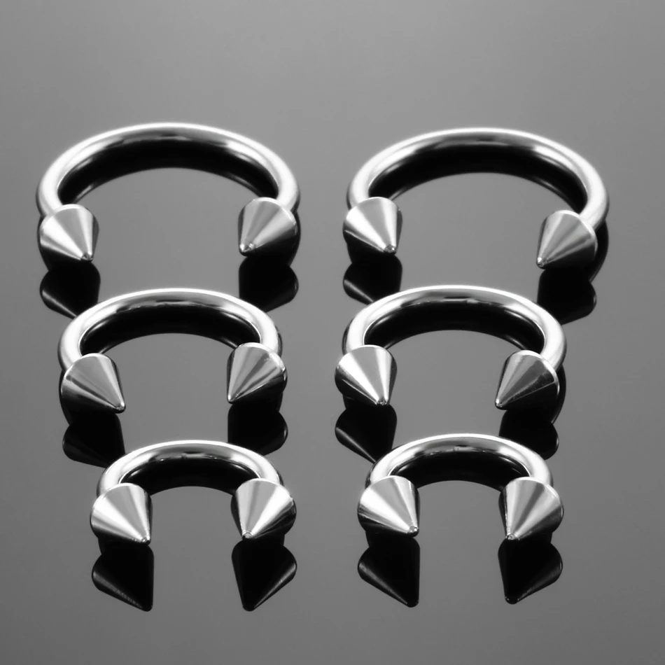 Stainless Steel Nose Ring Horseshoe Ring Nose Septum Lip Piercing Helix
