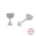 Stud Earrings HYH 925 Silver Fashion 3 Pot Cz Stud Earrings