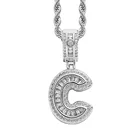 Jewelry DY Hiphop Jewelry Gold-plated Number AAA Cubic Zirconia Pendants Initial Necklace