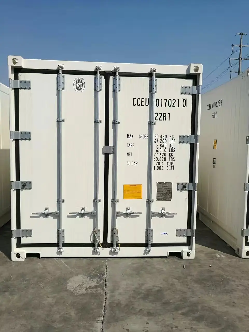 20英尺冷藏集装箱6m冷藏集装箱