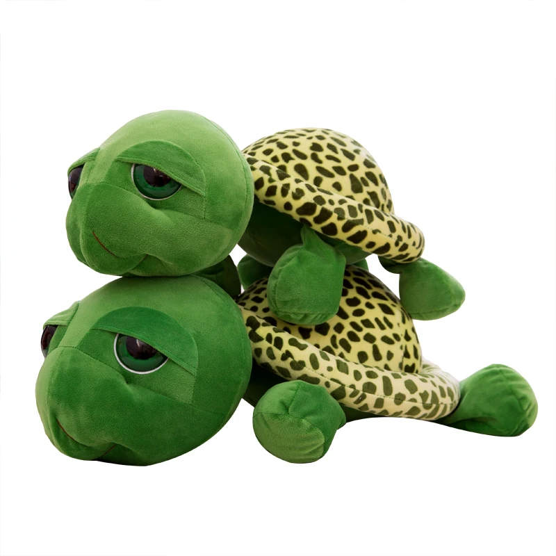 Large Green Turtle Animal Pillow Plush 