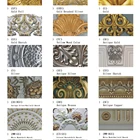 Artistic House 3D Carved Artistic Pu Plastic Lightweight Flat Moulding For House Decoration