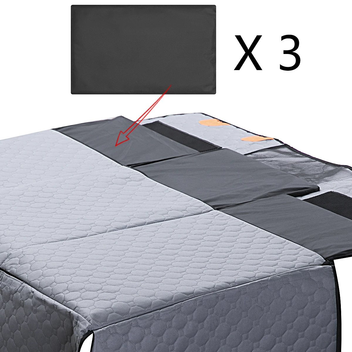 product collapsible waterproof dog  cat car seat cover oxford hardboard with nonslip mesh  scratchproof animal pattern backseat use-49