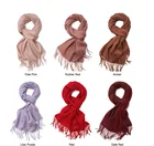 Scarf Pure Color Unisex Scarf Winter 100% Cashmere Scarves And Shawls