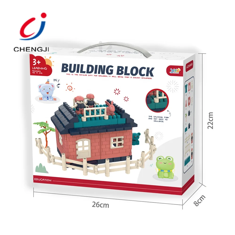 Educational Learning Toys Building Block, Children Plastic Model City Classical House Building Blocks