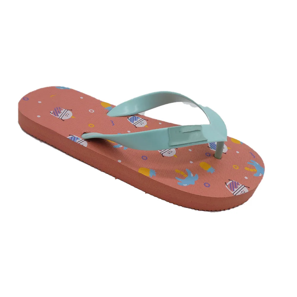 Custom Women Flip Flop Sandals Slipper Comfortable Ananas Silk Printing Flip Flops For Causal Wear