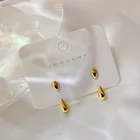 Earrings Vershal Gold Silver Plated Minimalist Waterdrop 2 Wear Stud Earrings Jewelry For Women