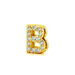 Wholesale Fashion Custom Stainless Steel Slide Metal Alphabet Designer Slider Letter Initial Charm Women Bangle Bracelet Jewelry