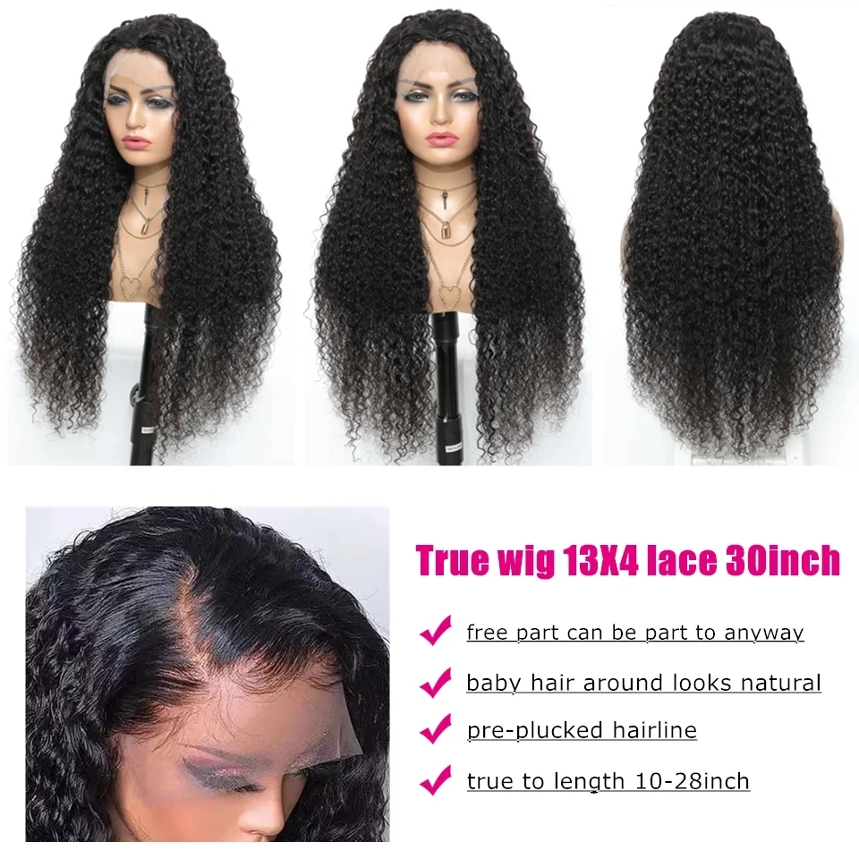 Wigs Human Hair Lace Front Brazilian,Brazilian Hair Hd Lace Frontal Wigs,HD Transparent Kinky Curly Wig Human Hair