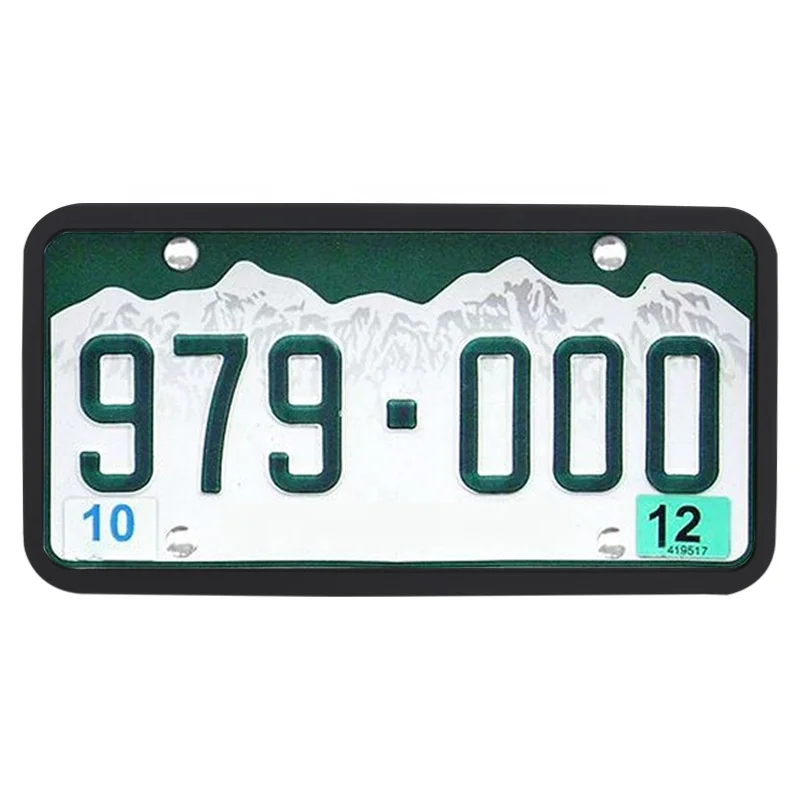 Wellfine Wholesale Standard New Customized Car Number License Plate Frame Silicone License Plate Cover