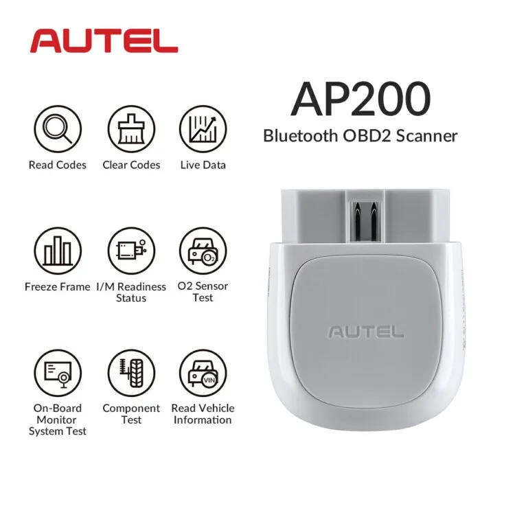 Autel AP200 wireless OBD2 Car Scanner Code Reader with Full Systems Diagnoses AutoVIN IMMO
