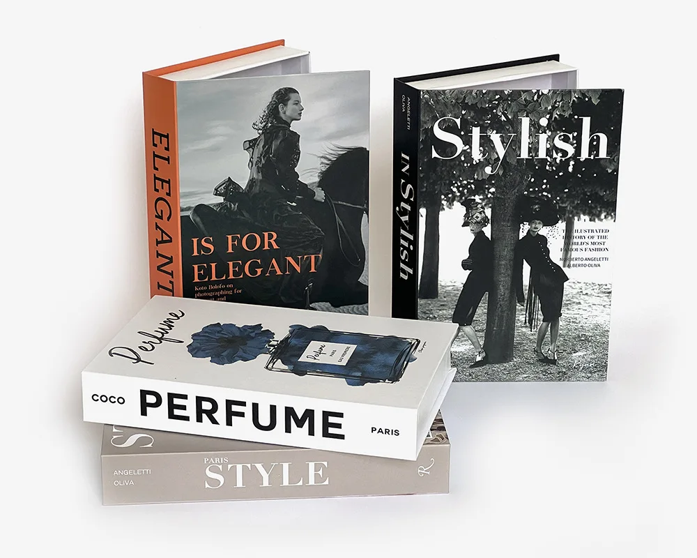 Luxury Fake Books For Decoration Openable Simulation Book Storage Box