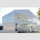 Party Luxury Storm Proof Fireproof Aluminum Frame Double Decker Wedding Party Tent
