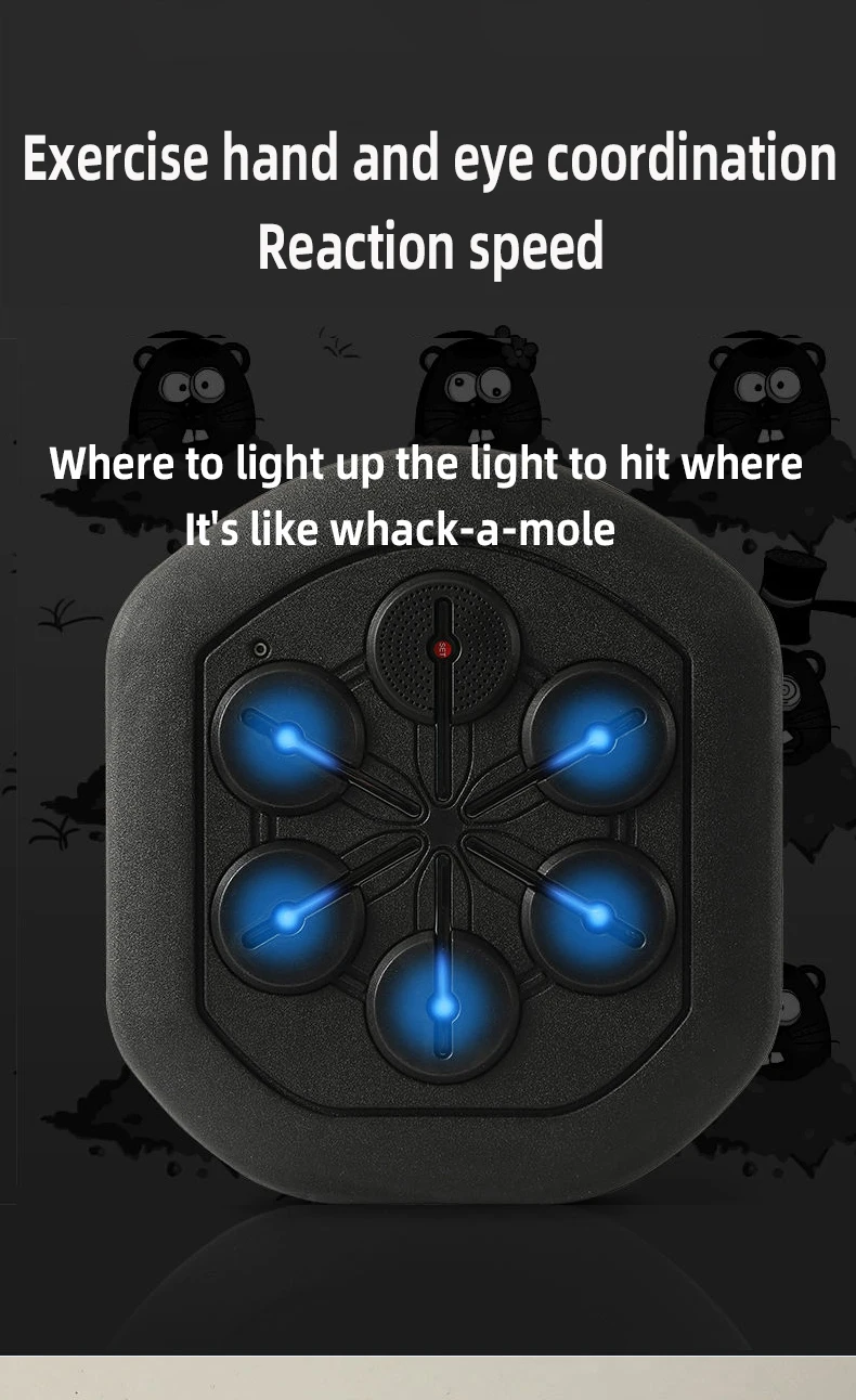 Indoor Smart Focus Agility Wall Target Electronic Musical Punching Pads