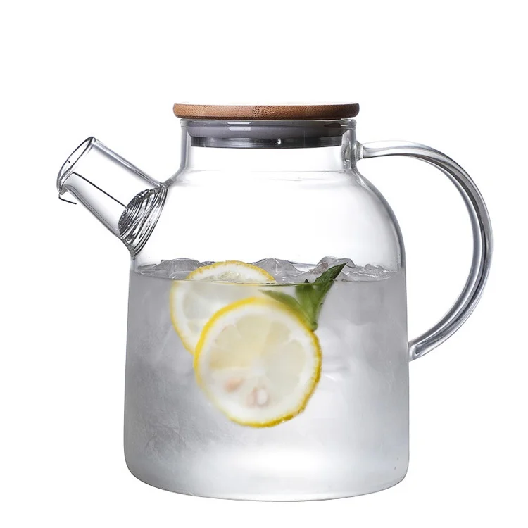 Details about   Glass Pitcher Jug Carafe Drip-free Spout for Cold/Hot Water Water Serving 