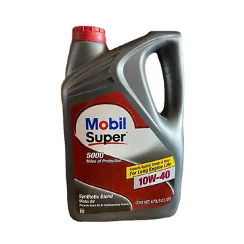 Mobil Super 5000 10W-40 Synthetic Blend Motor Oil