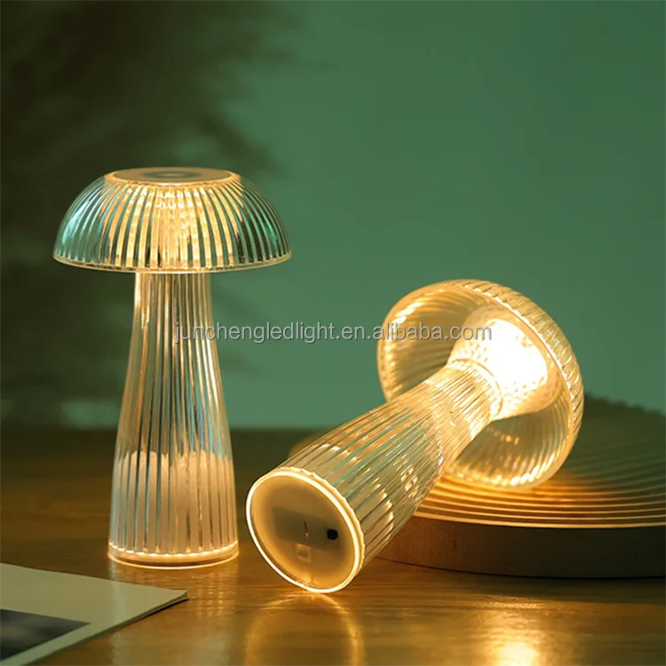 mushtoom jellyfish shape led table lamp 3d