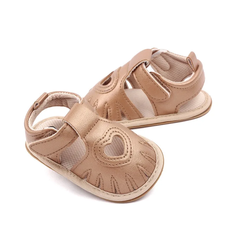 2024 Summer Infant Sandals with Non-Slip PU Leather Soles for Comfort and Safety