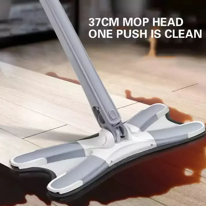 Hands free cleaning and replacement cloth360degreerotatingtwisting mopX ultra-fine fiber twisting device flat floor cleaning mop