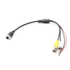 In 1 4 Pin Aviation Connector To RCA BNC Adapter Cable 2 In 1 Car Camera Aviation Cable For Backup Camera DVR