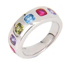 Sterling Factory Wholesale New Arrival High Quality Fashion Jewelry Stud Rings 925 Sterling Silver Gift Zircon SET-1732R