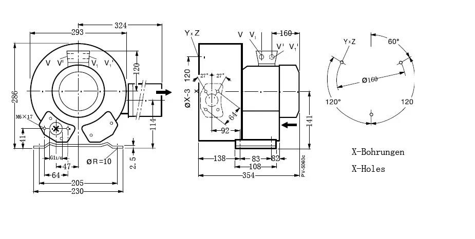 Double Impeller, 1.3KW, 2RB320-7HH36 - detail 10