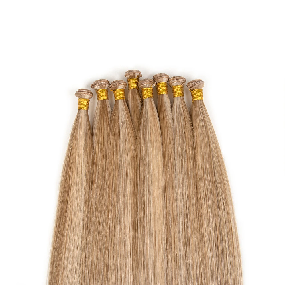 Cuticle Aligned Double Drawn Russisch Haar Invisible Genius Weft Hair