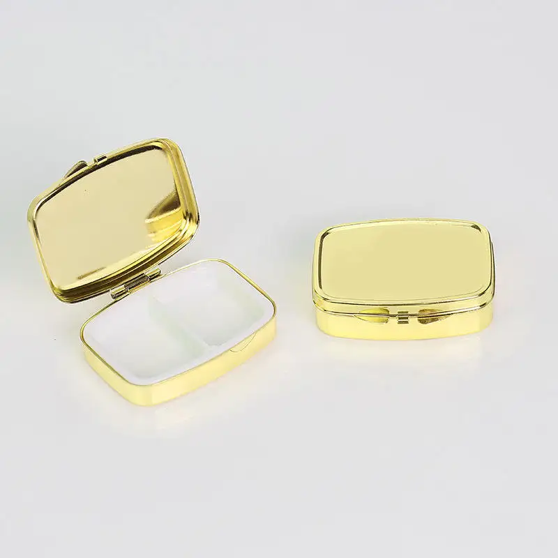 mini metal pill box keychain