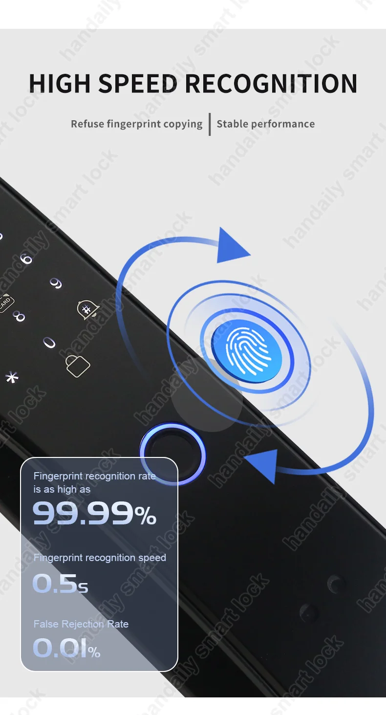 electric digital biometricfingerprint lock wifi door tuya keyless door lock with 3d face recognition access smart door lock k36-6