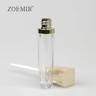 Applicator High Quality 5ml Gold Lipgloss Tube Square Big Applicator Lipgloss Container Tube