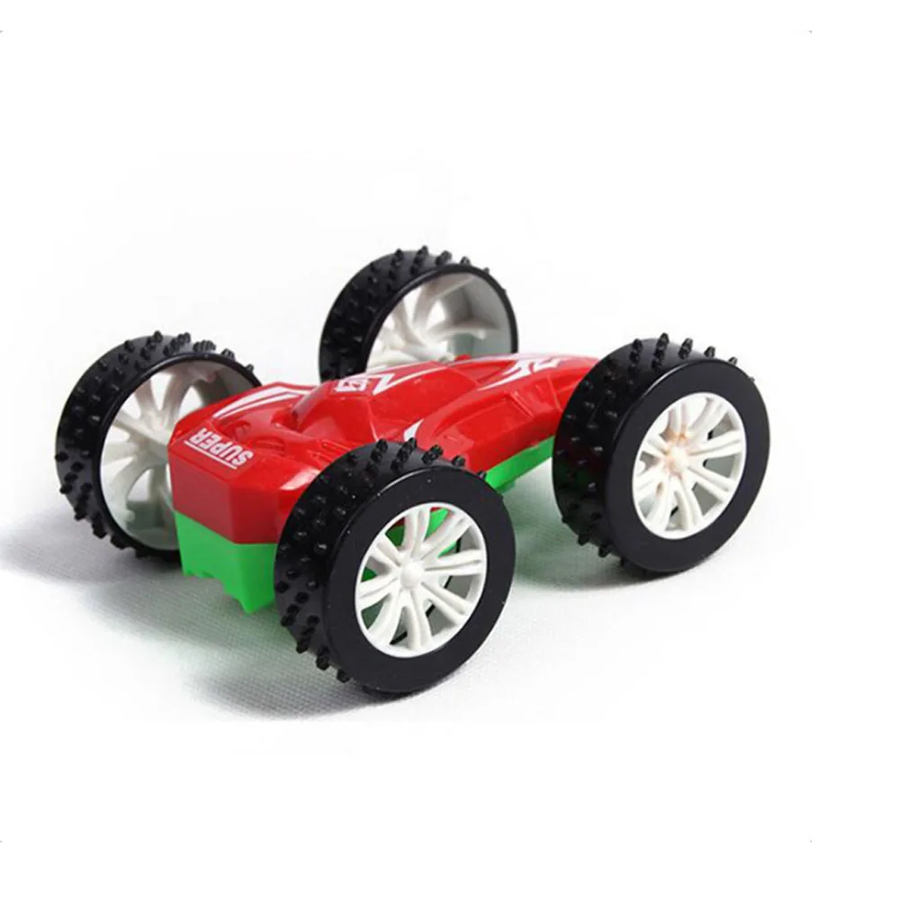 H387 2020 New Trending Two-faced Eco-friendly Plastic Inertia Somersaulting Car Toy for Kids