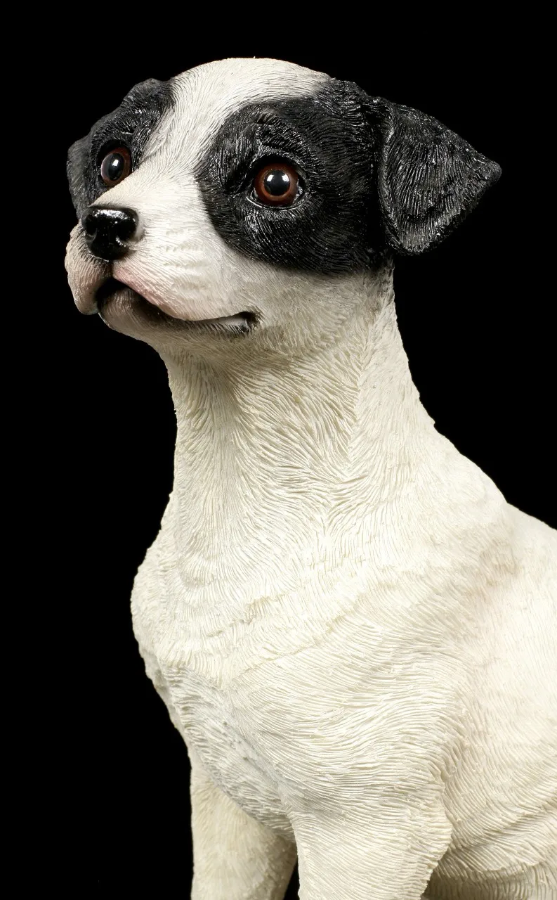 Cute Jack Russel Figurine Sitting Jack Russel Statue Custom Jack Russel