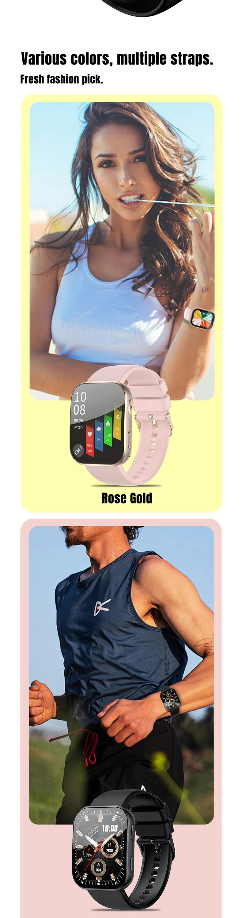 new arrival thin smart watch km70 for men women 196inch amoled screen chip at3085s aluminum alloy case bt call fitness tracker-8