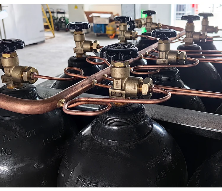 Customized Oxygen Argon Nitrogen Co Industry Gas Cylinder Rack Bundle