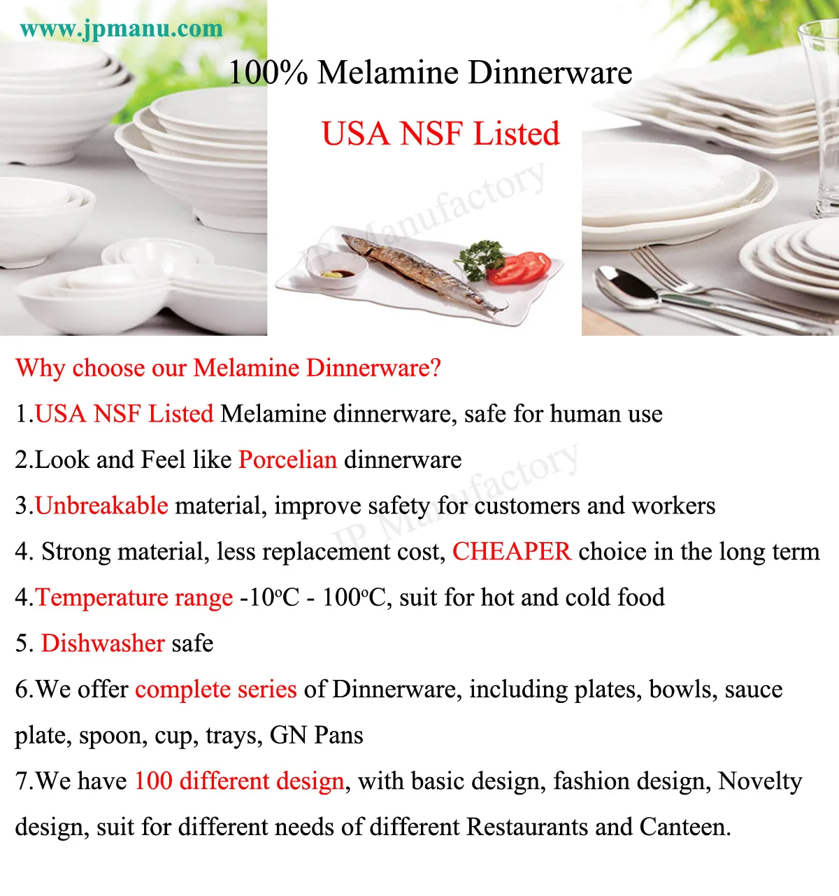 melamine character-NSF