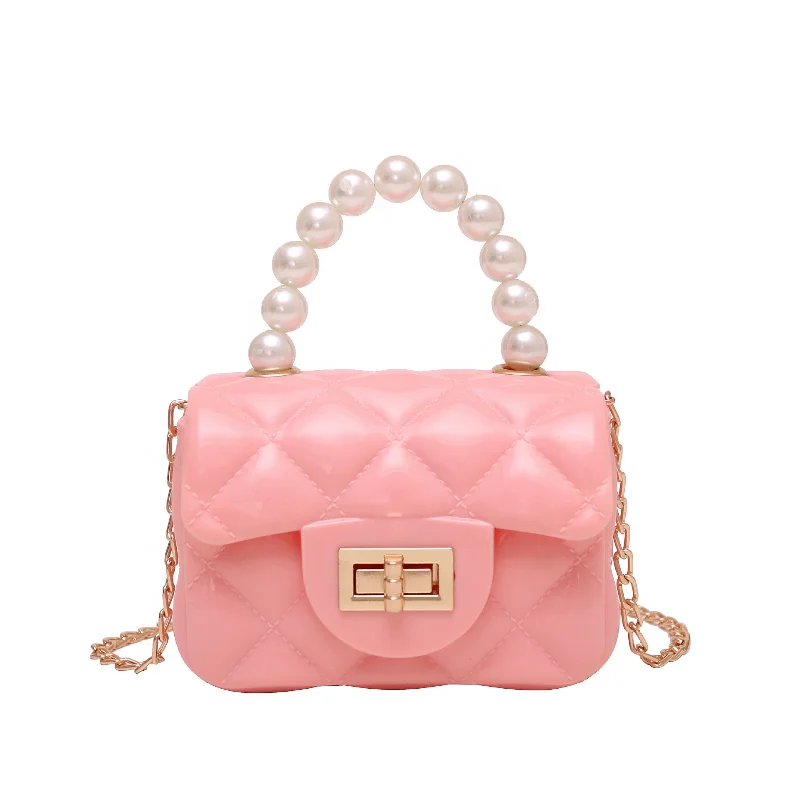 2021 New Jelly Bag Ladies Handbags Bag Pearl Jelly Fashion Bag 