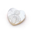 Shell Shell Jewelry Religion MOP Heart Beads Shape Shell Pearl Mother Of Pearl Shell Beads For DIY Jewelry
