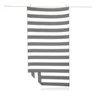 Striped Towel READY STOCK Custom Logo Printed Wholesale Striped Microfiber Suede Beach Towel