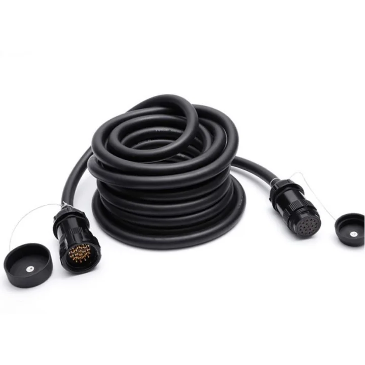 19-Core Male Female Aviation Plug Gold-Plated Copper Needle Stage Light Signal Waterproof Plug with Distribution Box